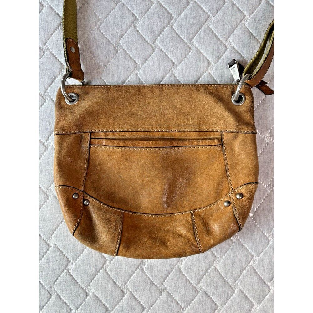 Fossil Fifty Four Purse Brown Leather Shoulder Bag Soft Crossbody Small Travel - Picture 3 of 14